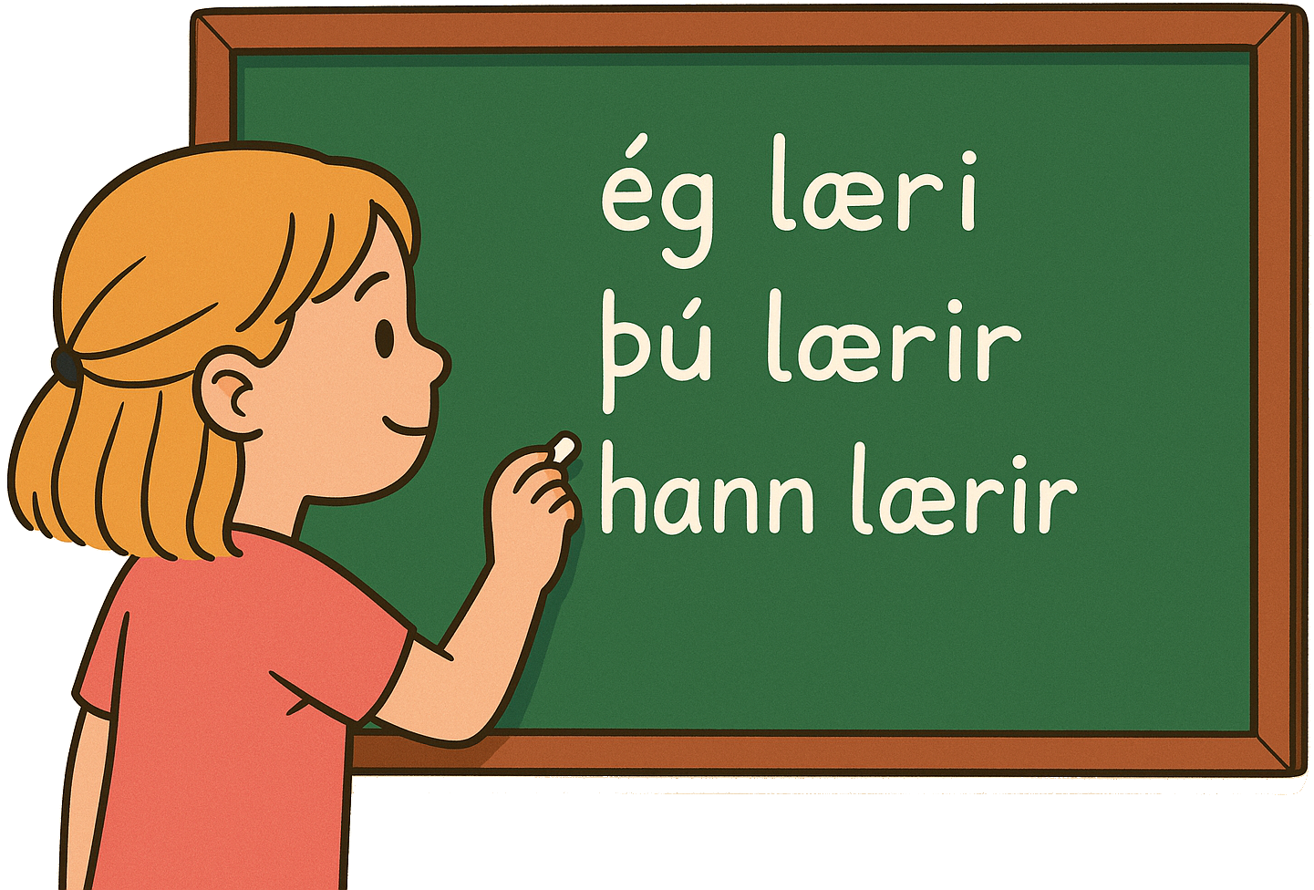 Sagnbeyging íslenskukennsla